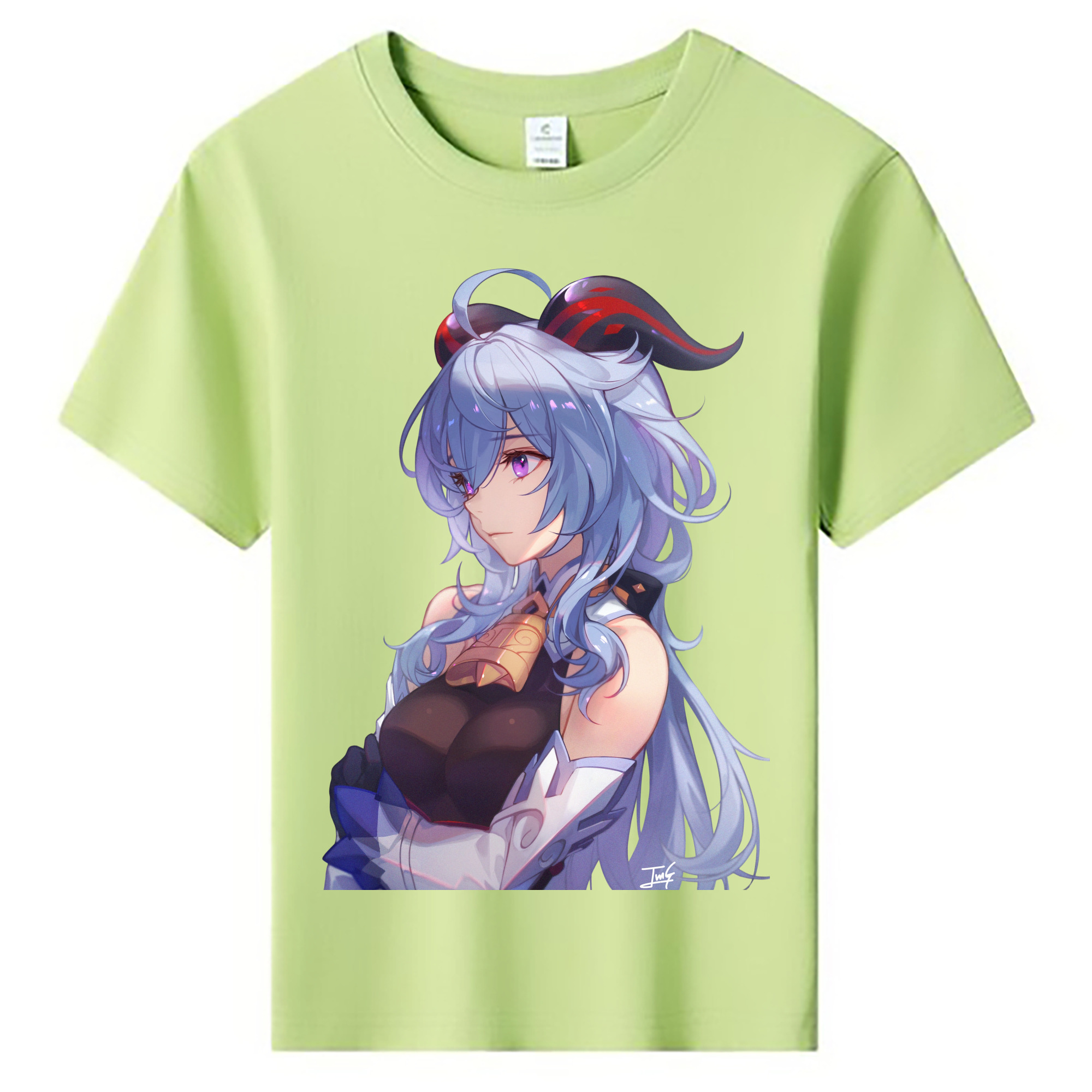 げんし神 甘雨 かんう genshin Ganyu 綿100％キッズTシャツ（フロントプリント）